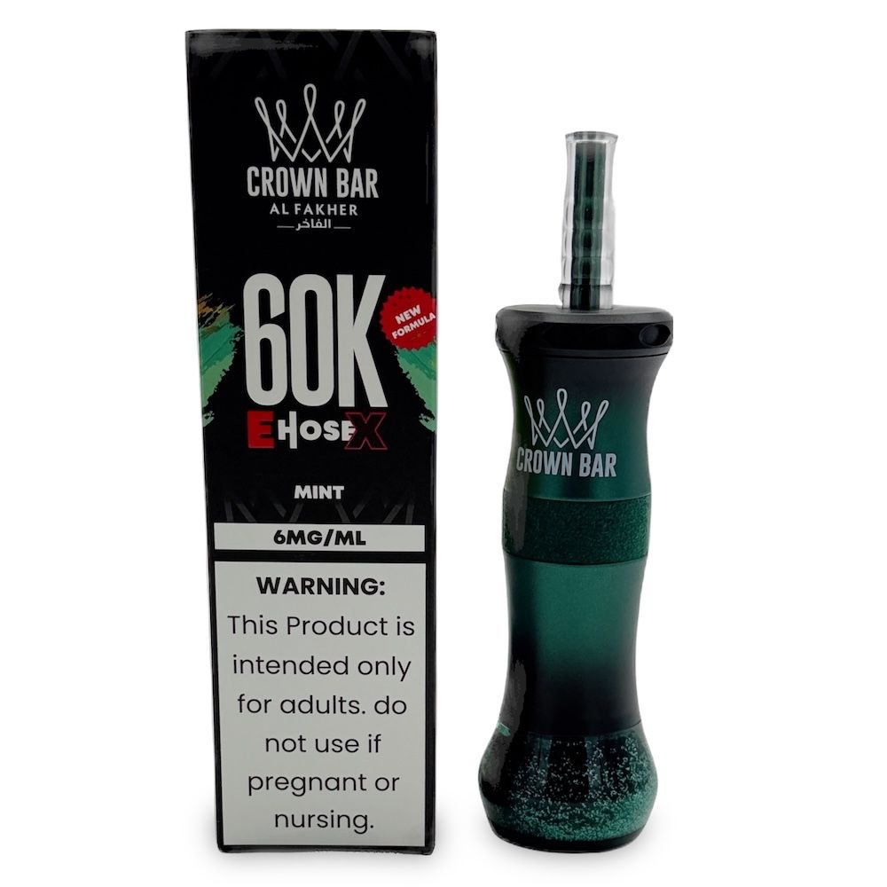 Lush Ice Crown Bar Al Fakher 60K E-Hose Disposable Vape