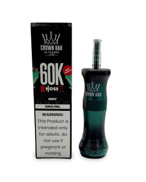 Mint Crown Bar Al Fakher 60K E-Hose Disposable Vape