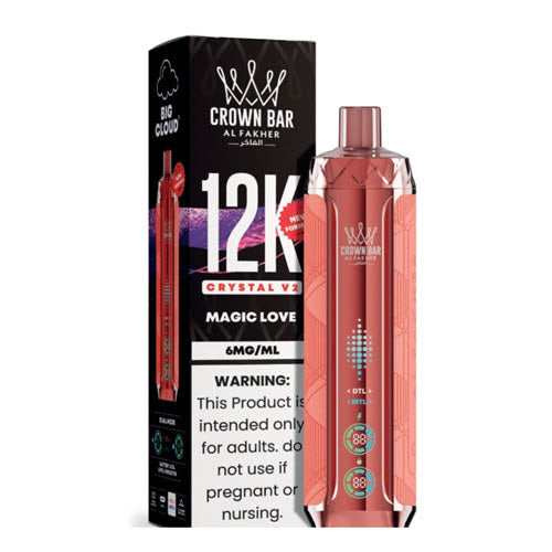 Magic Love Crown Bar Al Fakher 12K Crystal V2 Metatine Disposable Vape