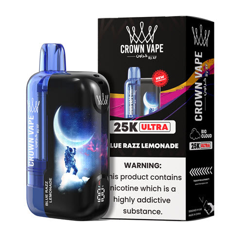 Blue Razz Blast Al Fakher Crown Bar 25K Ultra Disposable Vape