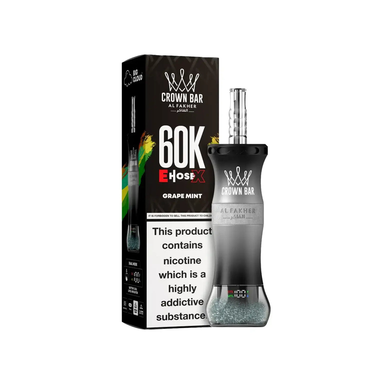 Pineapple Ice Crown Bar Al Fakher 60K E-Hose Disposable Vape