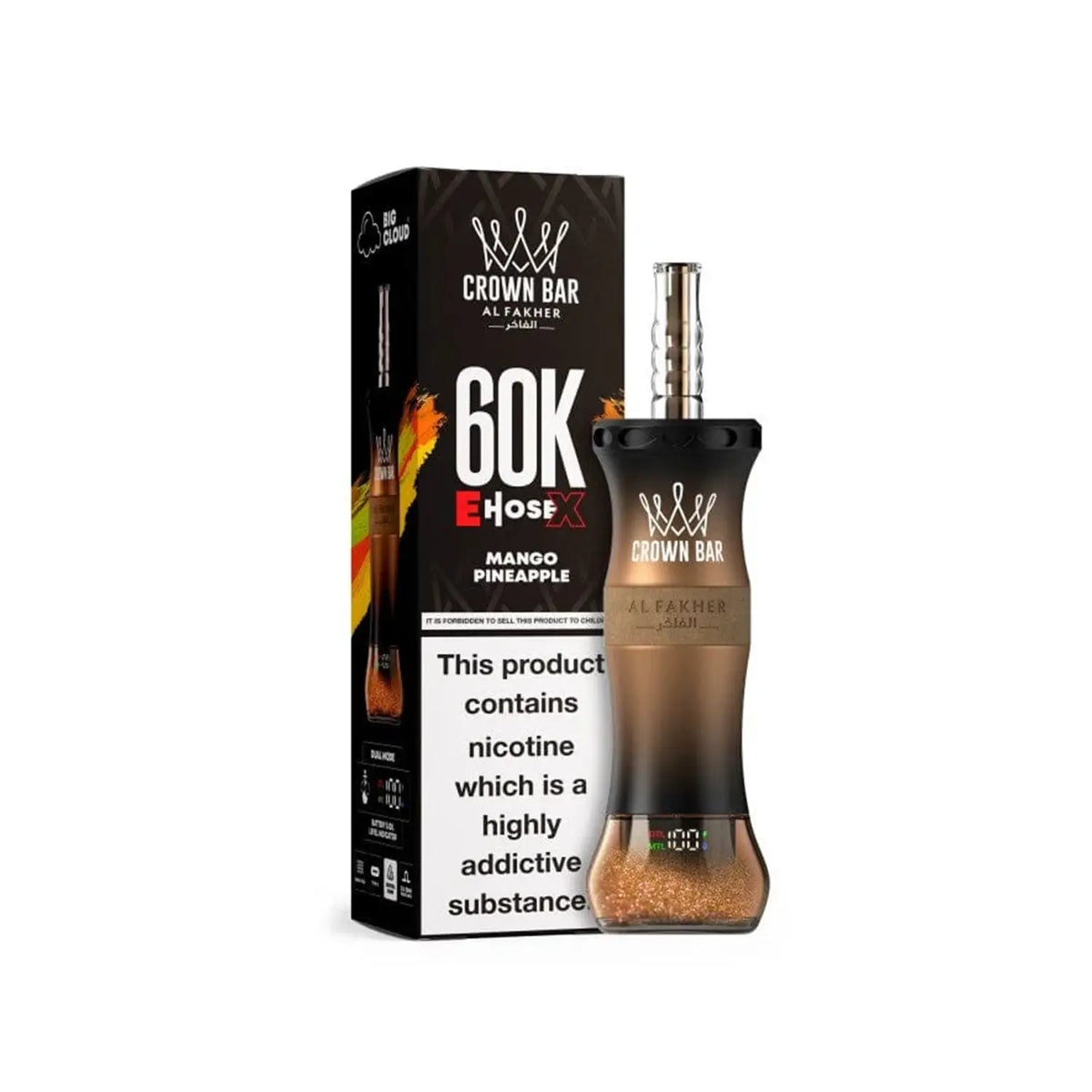 Mango Pineapple Crown Bar Al Fakher 60K E-Hose Disposable Vape