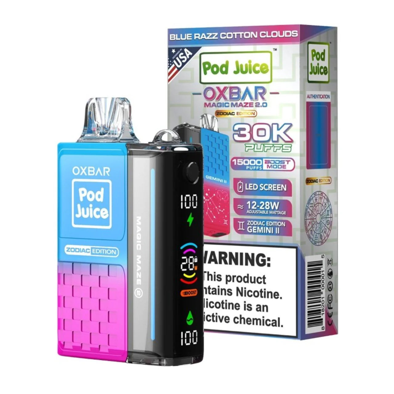 OXBAR Magic Maze 2.0 Zodiac 30K Disposable Vape