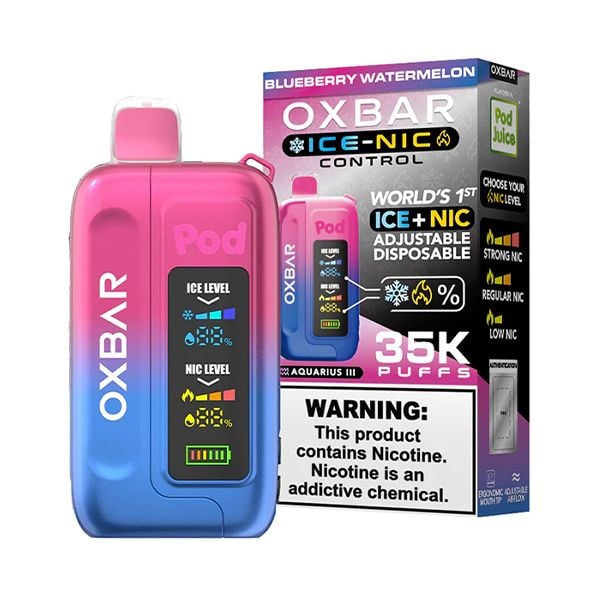 Blueberry Watermelon OXBAR Ice-Nic Control 35K Disposable Vape