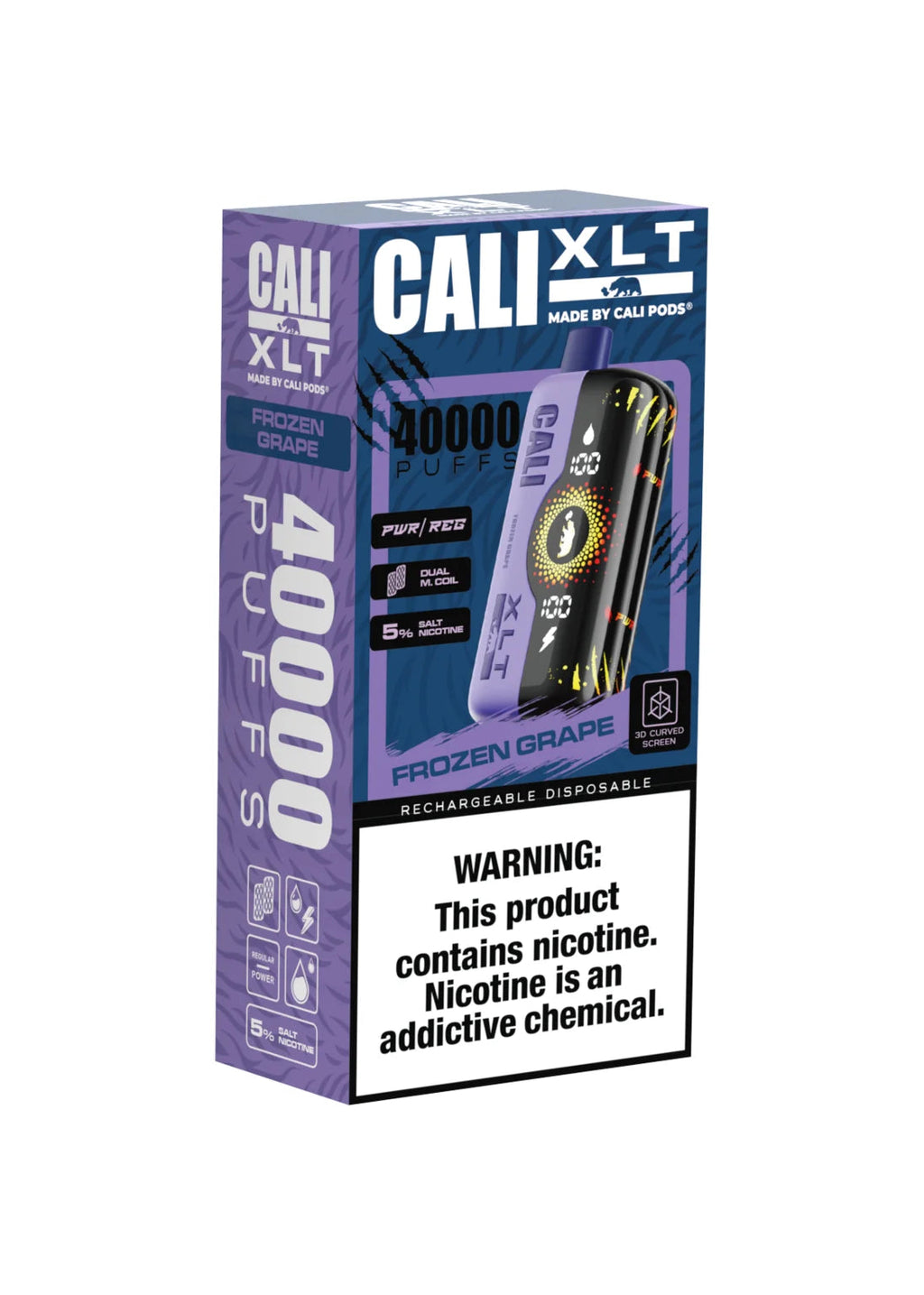 Frozen Grape CALI XLT 40K Disposable Vape
