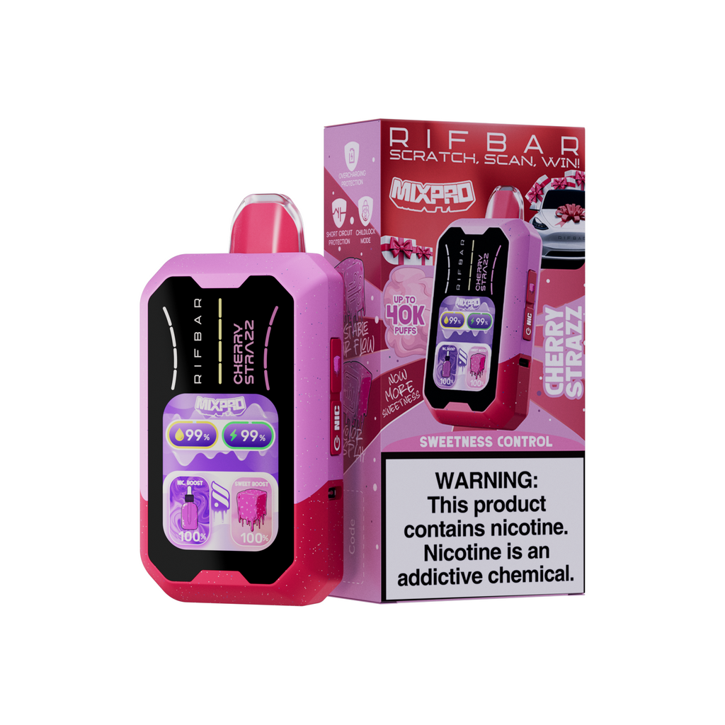 Cherry Strazz RifBar MixPro 40K Disposable Vape