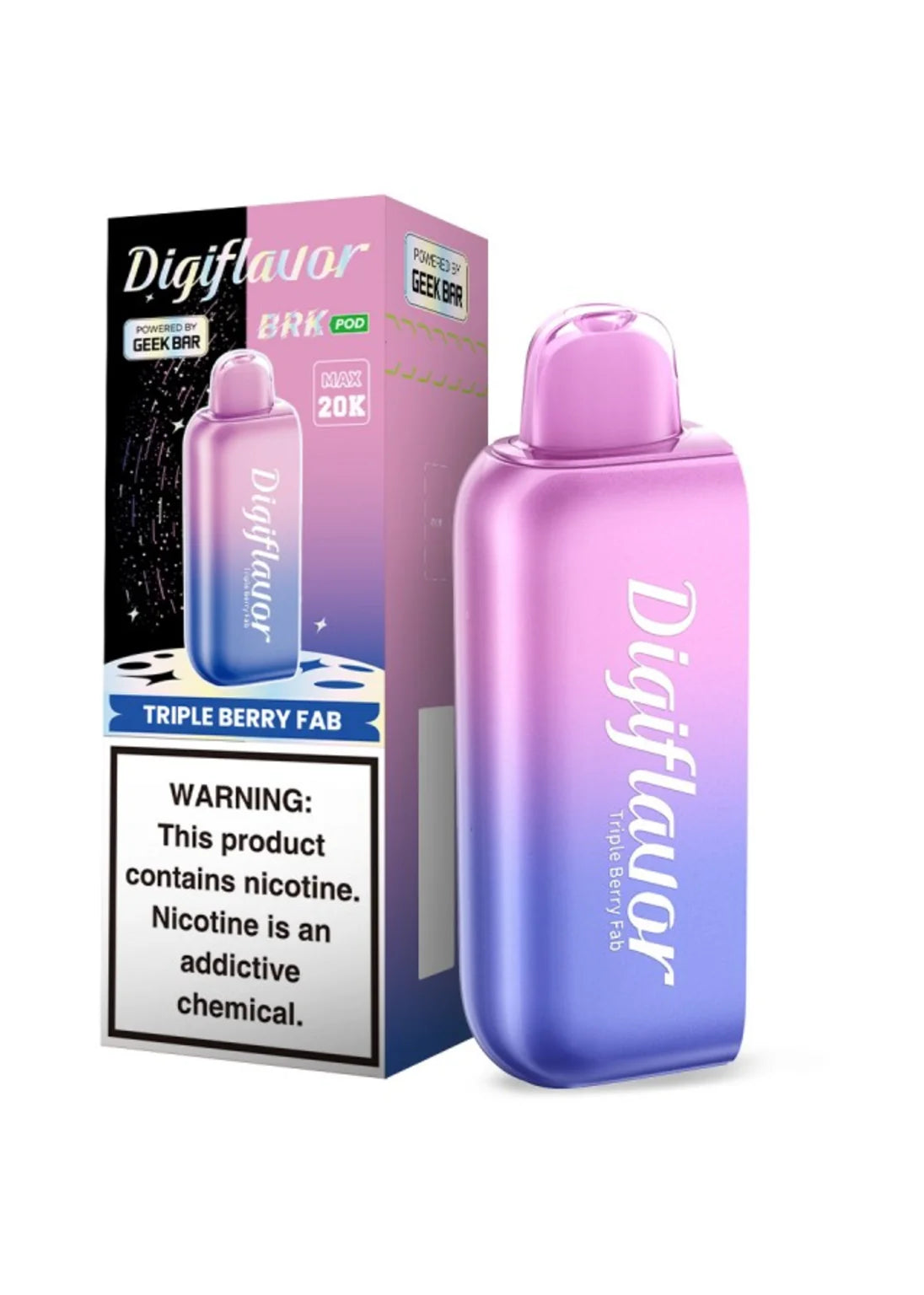 Triple Berry FAB Digiflavor BRK Kit 20K Disposable Vape