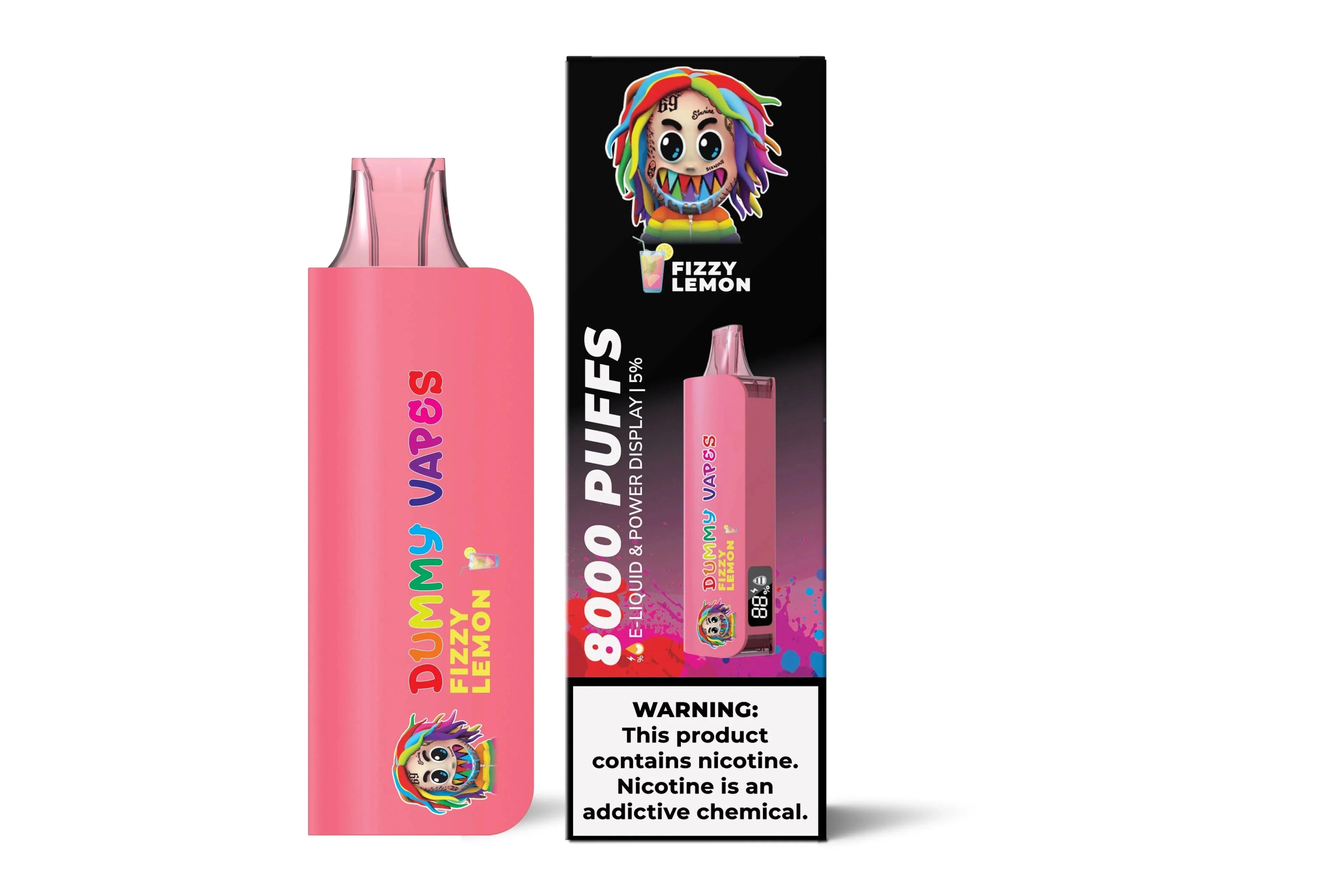 Fizzy Lemon Dummy Vapes 8K Disposable Vape
