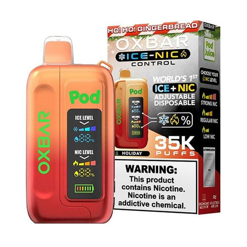 HO- HO- Ginger Bread OXBAR Ice-Nic Control 35K Disposable Vape