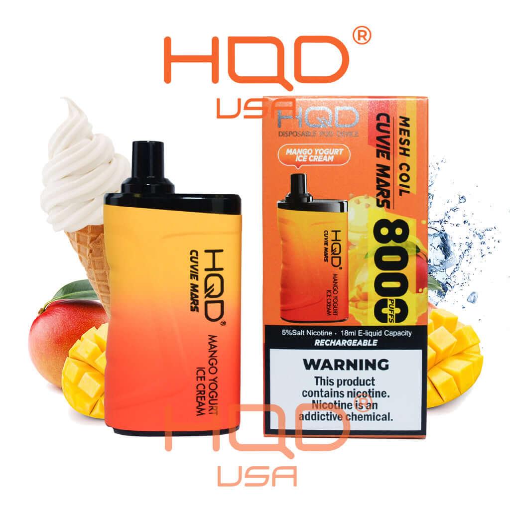 Mango Yogurt Icecream HQD Cuvie Mars 8K Disposable Vape