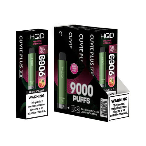 Pineapple Strawnana HQD Cuvie Plus 2.0 - 9K Disposable Vape
