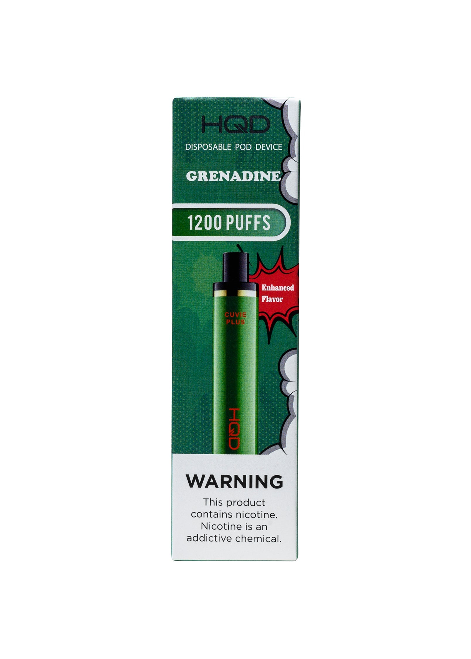 Grenadine HQD Cuvie Plus 1200 Puffs Disposable Vape