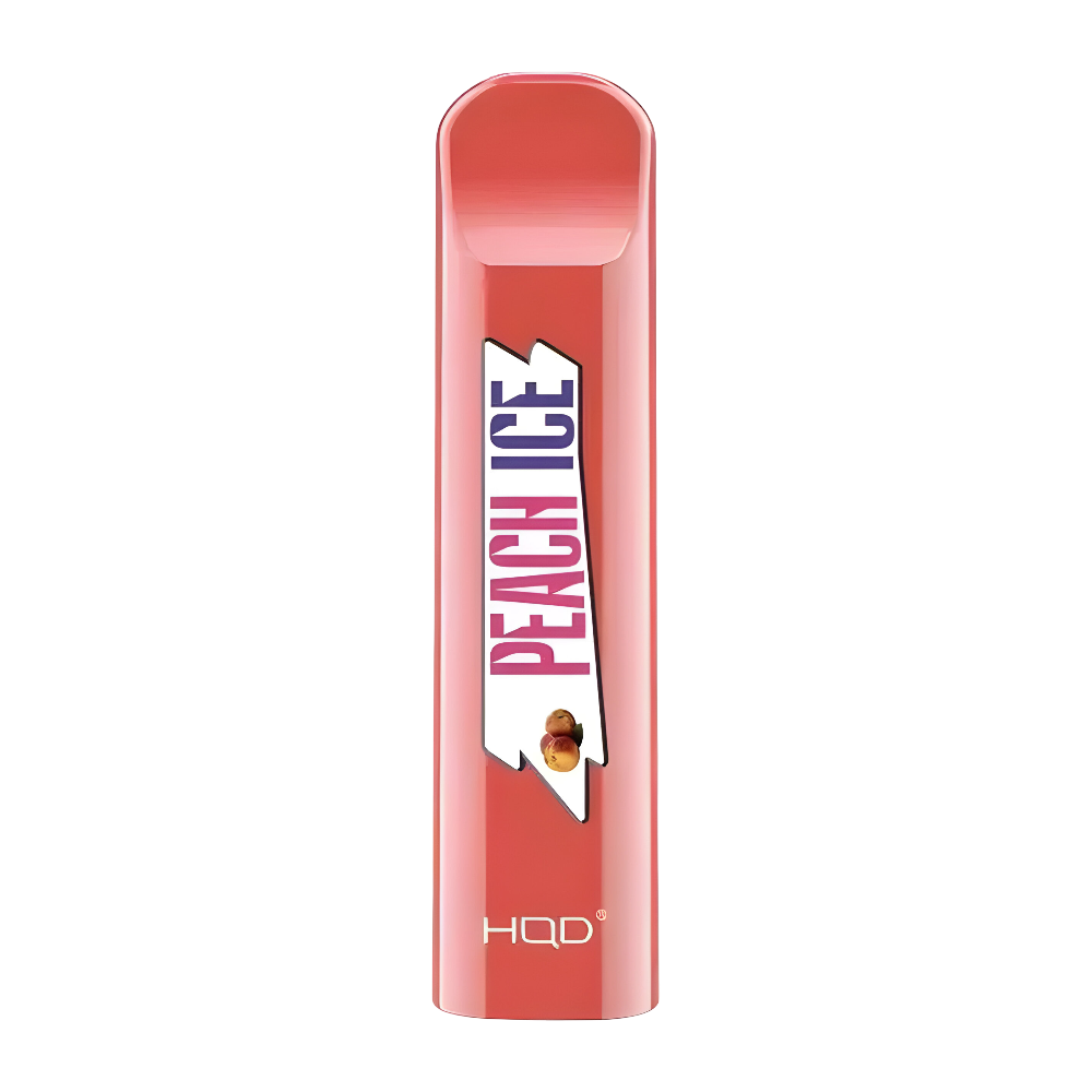 Peach Ice HQD Cuvie V1 300 Puffs Disposable Vape Pod