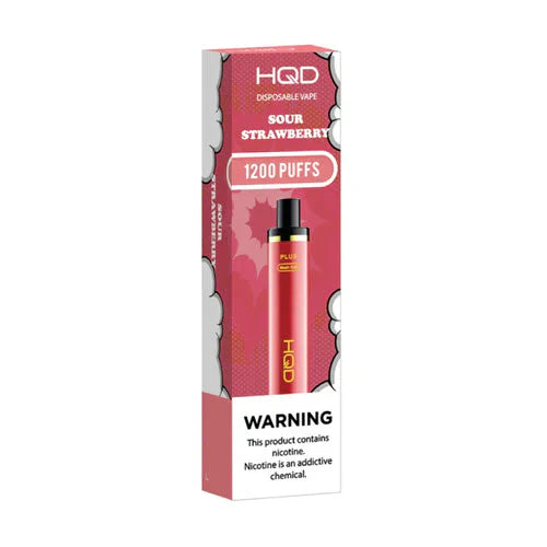 Sour Strawberry HQD Cuvie Plus 1200 Puffs Disposable Vape