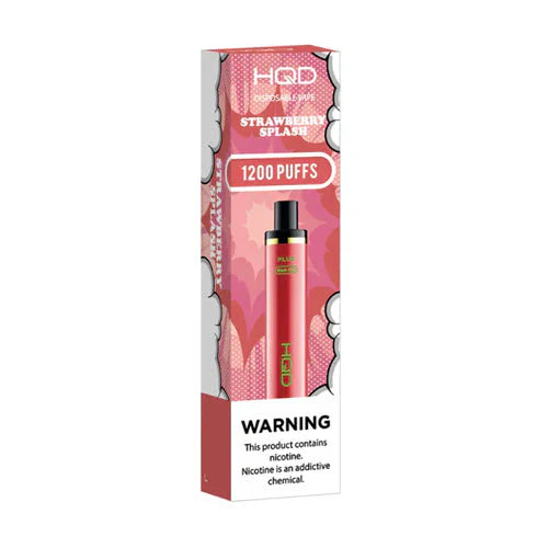 Strawberry Splash HQD Cuvie Plus 1200 Puffs Disposable Vape