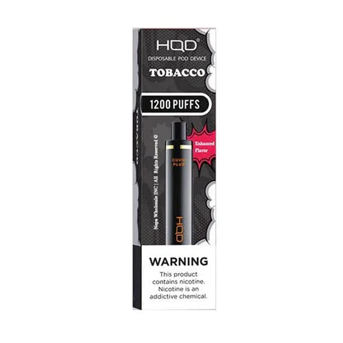 Tobacco HQD Cuvie Plus 1200 Puffs Disposable Vape