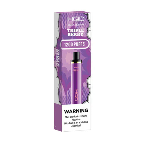 Triple Berry HQD Cuvie Plus 1200 Puffs Disposable Vape