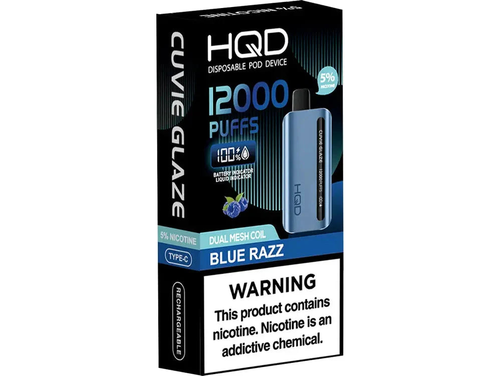 BLUE RAZZ HQD Cuvie Glaze 15K Disposable Vape