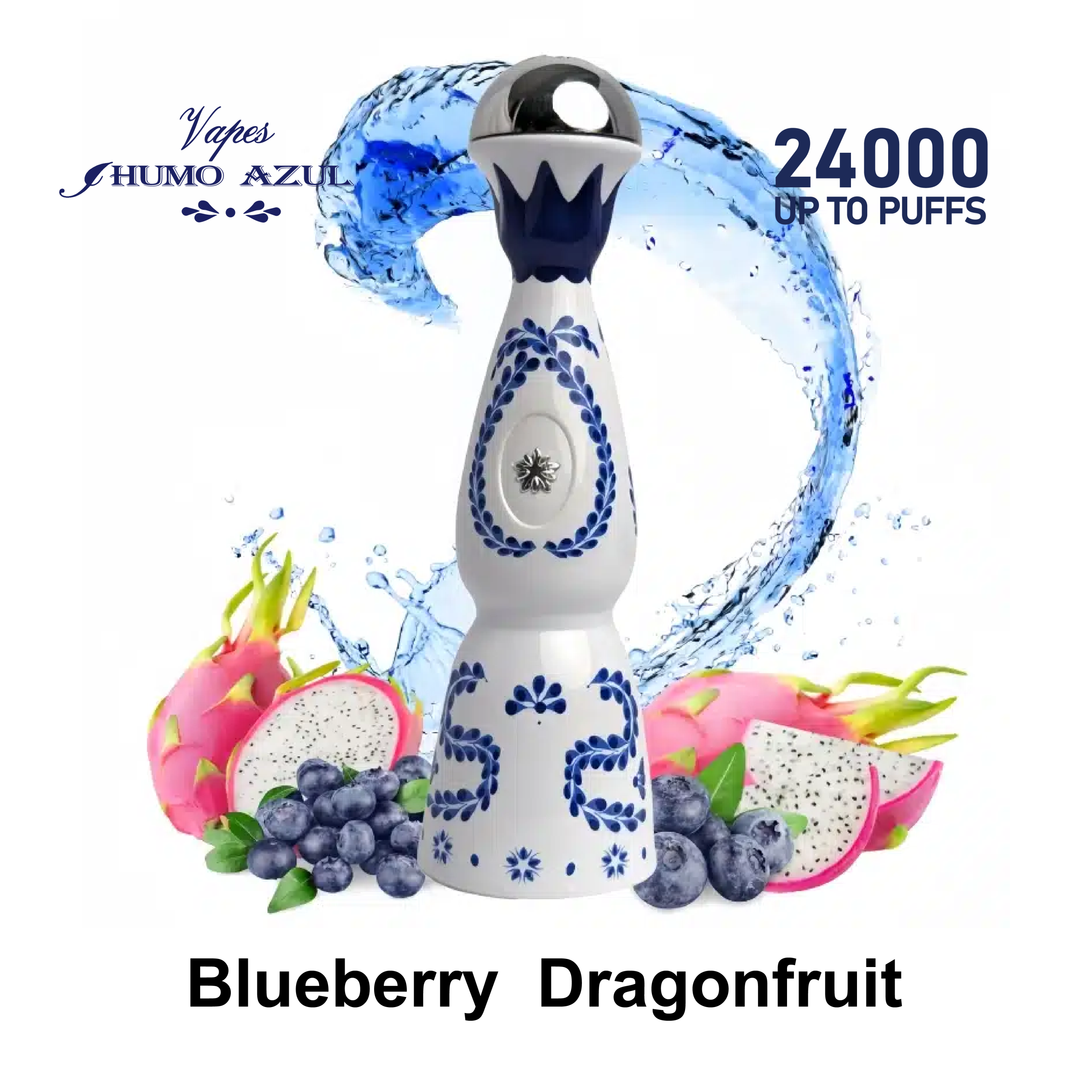 BLUEBERRY MINT Tequila Jalicso Azul 24K Disposable Vape