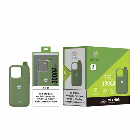 Mi Amor (Miami Mint) Humo iPhone 15 Pro Case 30K Disposable Vape