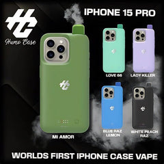 White Peach Razz Humo iPhone 15 Pro Case 30K Disposable Vape