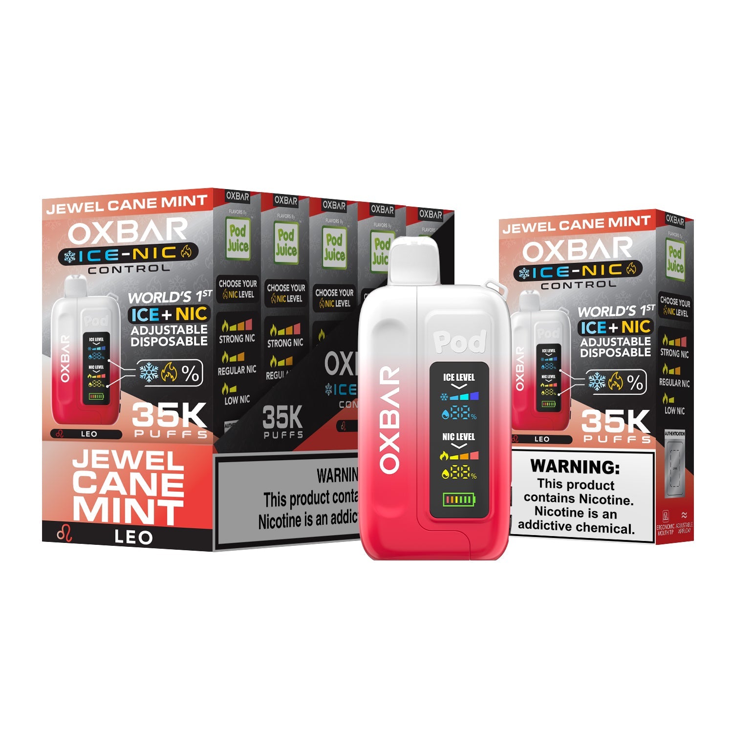HO- HO- Ginger Bread OXBAR Ice-Nic Control 35K Disposable Vape