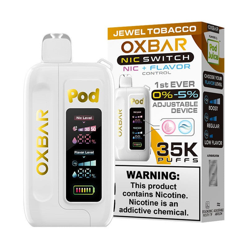 Jewel Tobacco OXBAR x Pod Juice Nic Switch 35K Disposable Vape Pod
