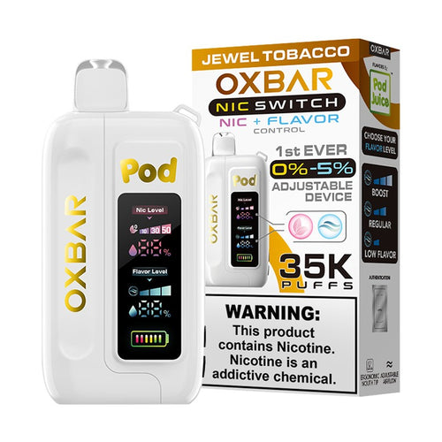Jewel Tobacco OXBAR x Pod Juice Nic Switch 35K Disposable Vape Pod
