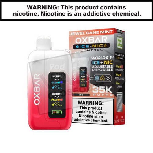 Jewel Cane Mint (Leo) OXBAR Ice-Nic Control 35K Disposable Vape