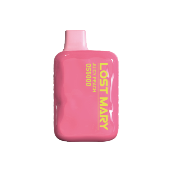 Peach Ice Lost Mary OS5000 0% Disposable Vape