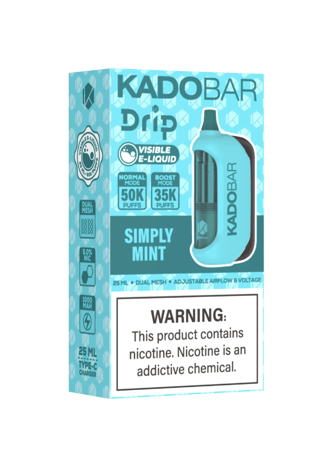 Simply Mint Kado Bar Drip 50K Disposable Vape
