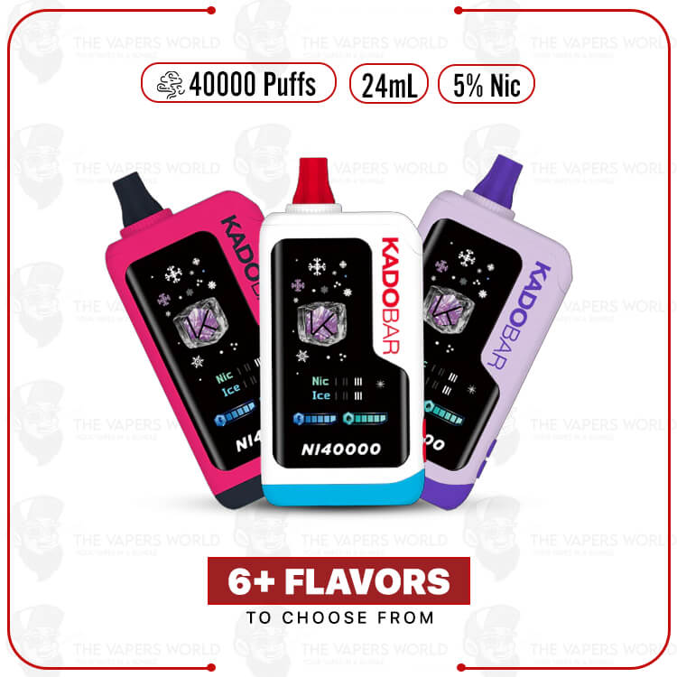 Iced Blackberry Pop Kado Bar NI40K Ice Nic Control Jam Disposable Vape