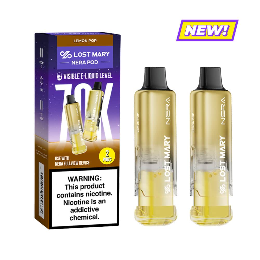 Lemon Pop Lost Mary Nera 70K Disposable Vape Pod