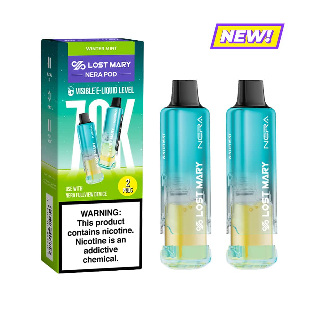 Winter Mint Lost Mary Nera 70K Disposable Vape Pod