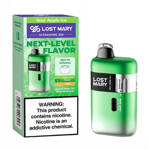 Sour Apple ice Lost Mary Ultrasonic 35k Disposable Vape