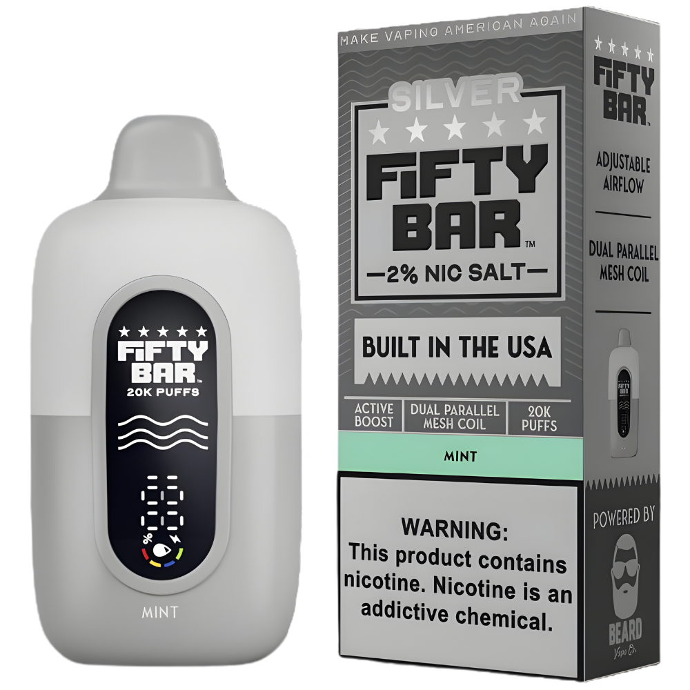 Mint Fifty Bar Silver 2% Disposable Vape