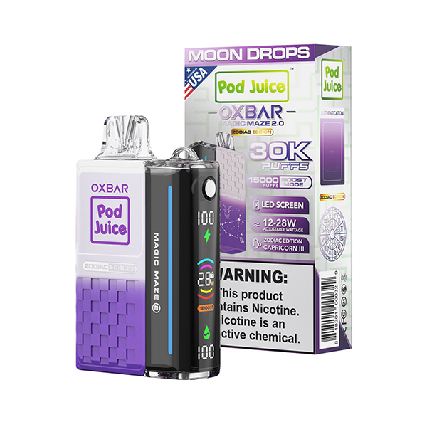 Moon Drops (Capricorn III) OXBAR Magic Maze 2.0 Zodiac 30K Disposable Vape