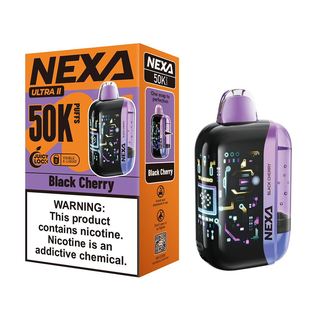 Black Cherry Nexa Ultra II 50K Disposable Vape