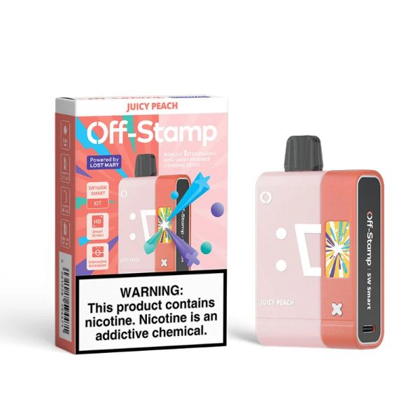 JUICY PEACH Off-Stamp SW16000 Smart Kit Disposable Vape