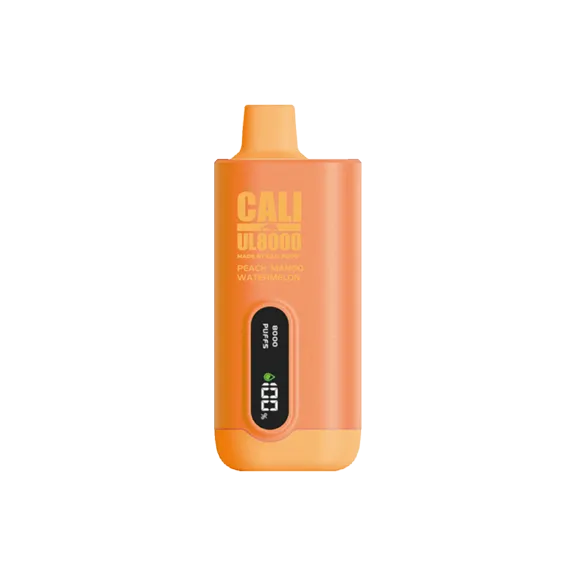 PEACH MANGO WATERMELON Cali UL8000 Disposable Vape Pod