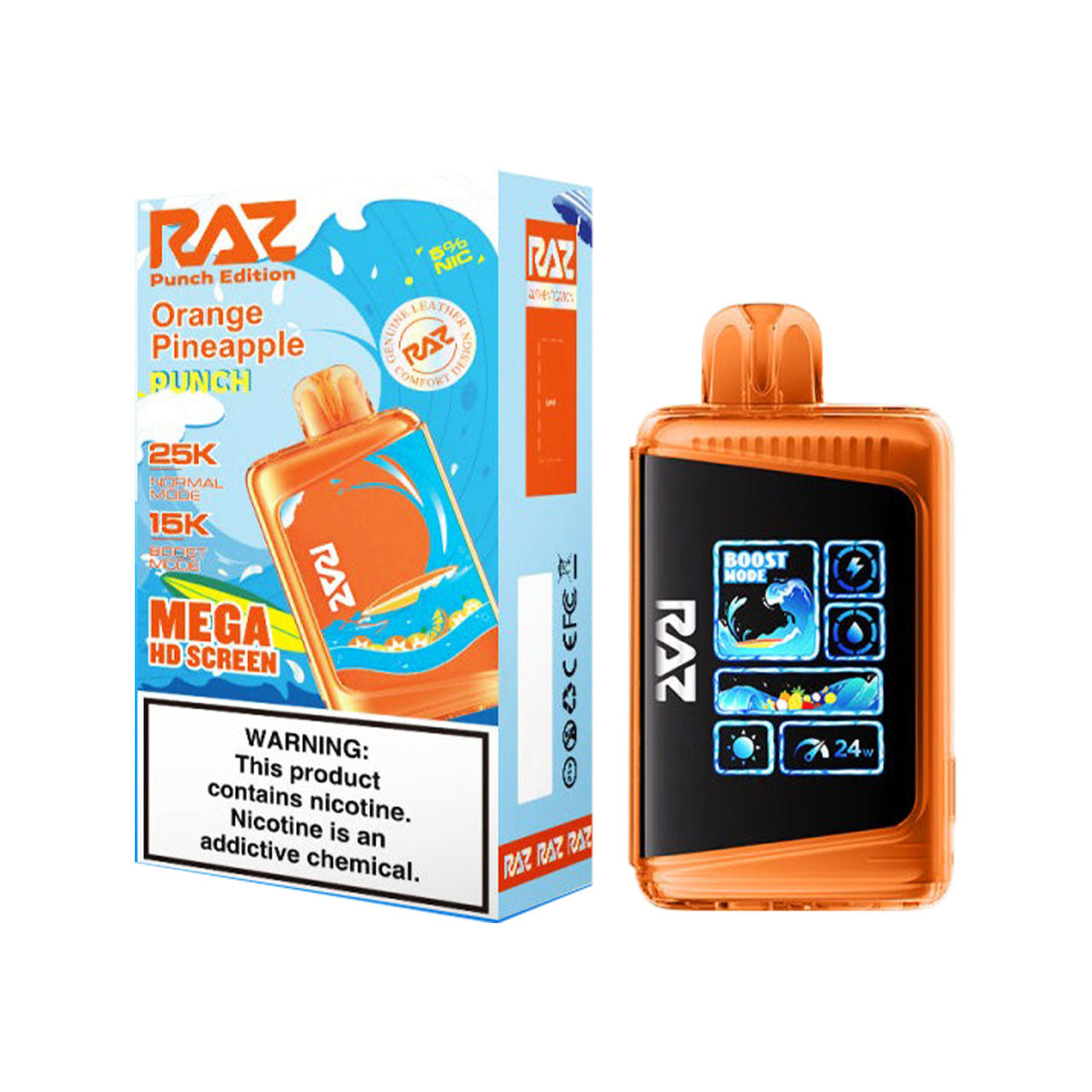 Orange Pineapple Punch Raz LTX 25K Disposable Vape