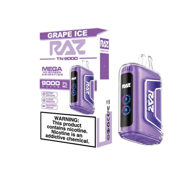 Grape Ice RAZ TN9000 Disposable Vape