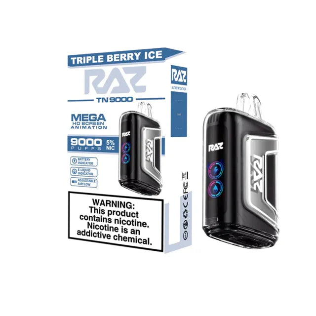 TRIPLE BERRY ICE RAZ TN9000 Disposable Vape