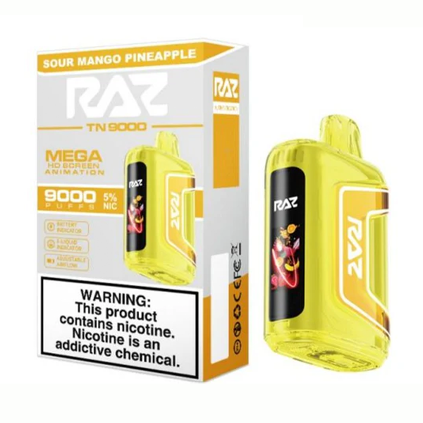 Sour Mango Pineapple RAZ TN9000 Disposable Vape