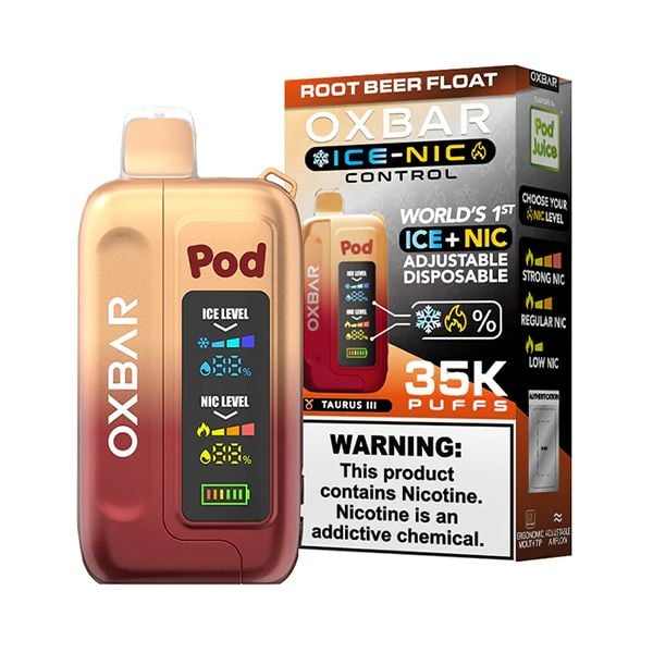 Root Beer Float OXBAR Ice-Nic Control 35K Disposable Vape