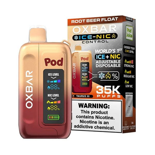 Root Beer Float OXBAR Ice-Nic Control 35K Disposable Vape