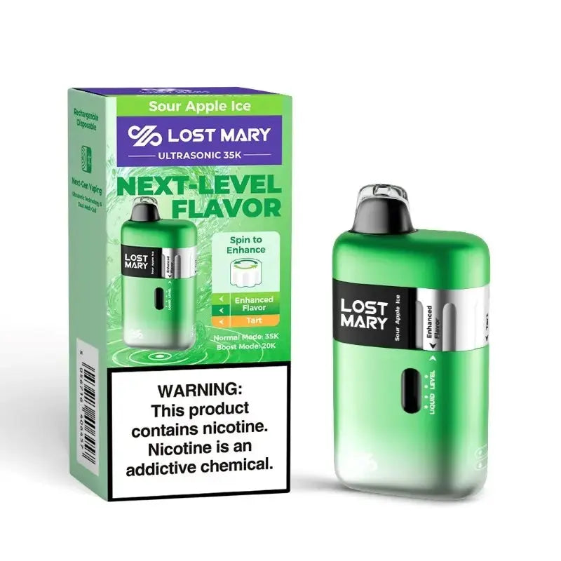 Sour Apple ice Lost Mary Ultrasonic 35k Disposable Vape