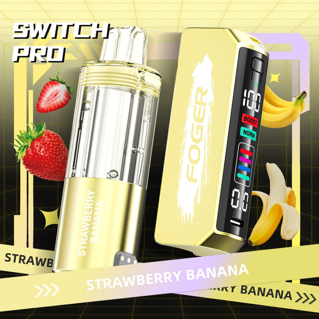 Strawberry Banana Foger Switch Pro Kit 30K Disposable Vape