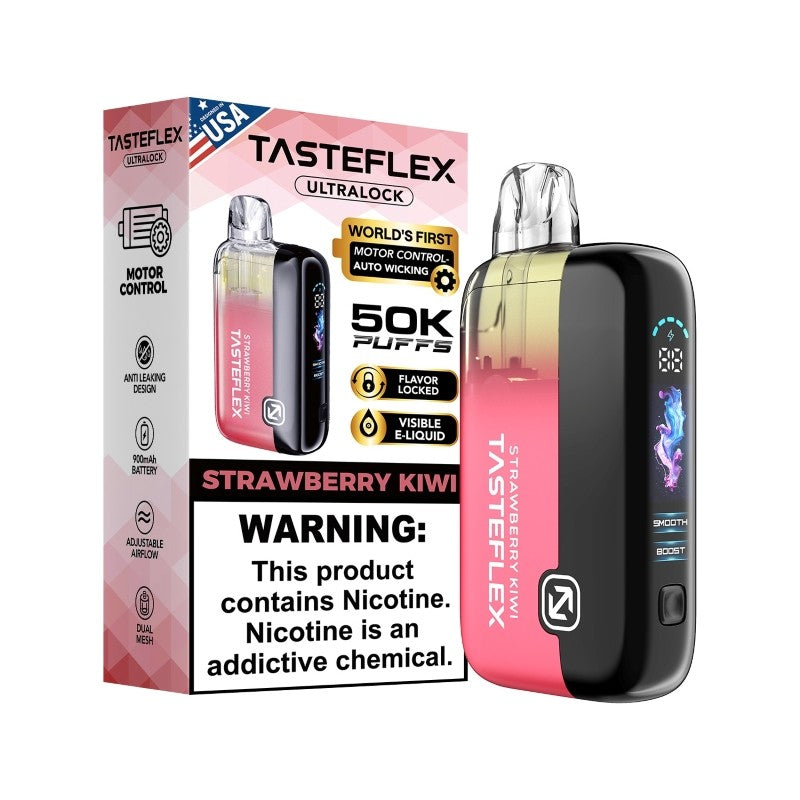 Strawberry Kiwi TasteFlex Ultralock 50K Disposable Vape