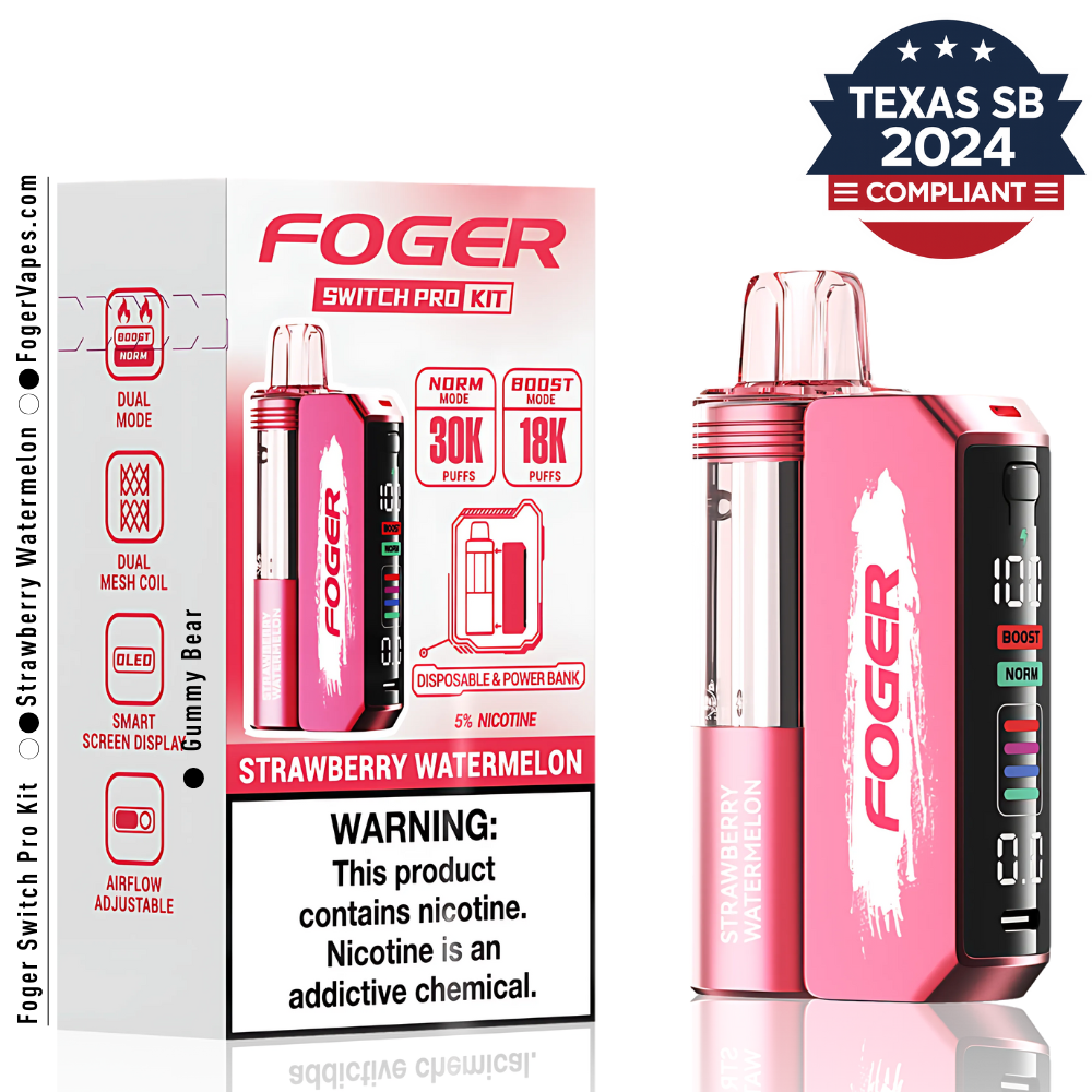 Strawberry Watermelon Foger Switch Pro Kit 30K Disposable Vape